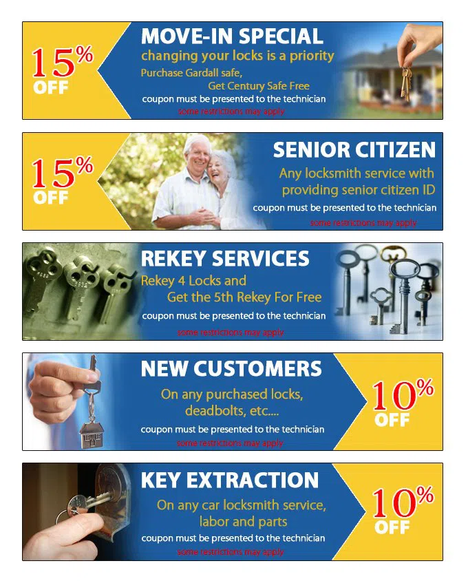 St Petersburg Express Locksmith, St Petersburg, FL 727-264-5580 - coupon23-set-five